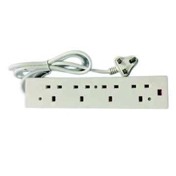 4 Way Extension Lead Sockets Neon Indicator