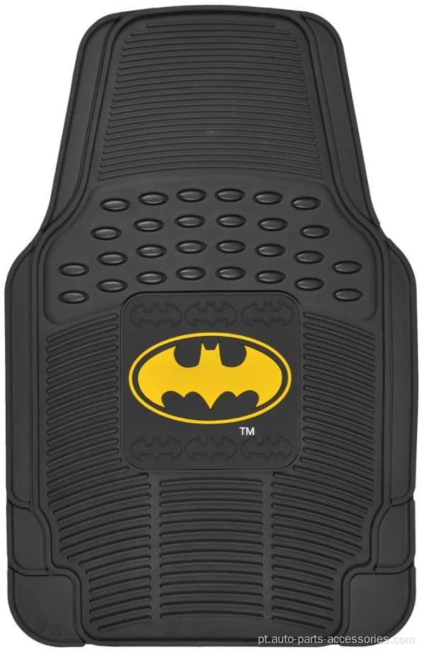 Batman Rubber Car Floor Tapetes 4 PC frontal
