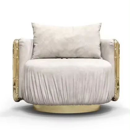 BOCA Italian Luxury Velvet Upholstered Armchair