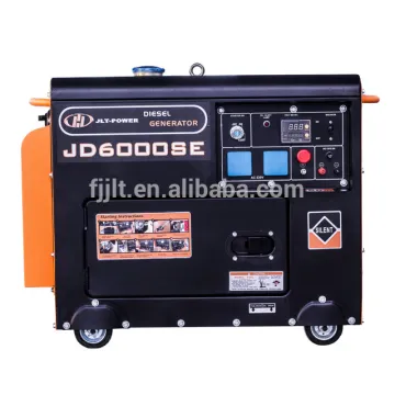 Portable super silent diesel generator 5kw with wheels