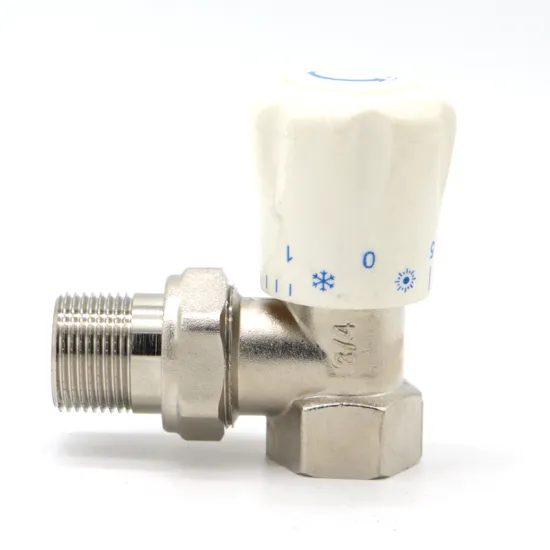 HVACheating temperature control DN15 pressure 1.6Mpa brass angle thermostatic radiator valve