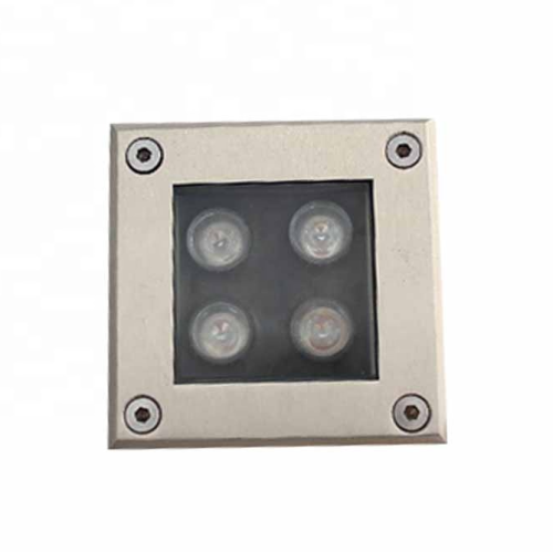 IP67 Sidewalk LED ใต้ดินฝังเหลี่ยม 4W