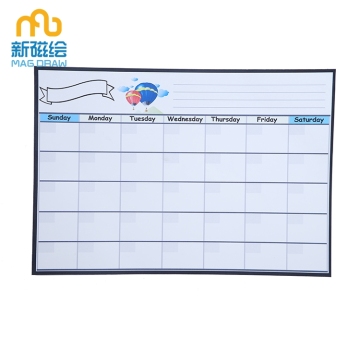 Dry Erase Magnetic Whiteboard Month Weekly Planner