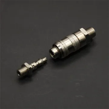 Interlacing air jet connector for barmag machine
