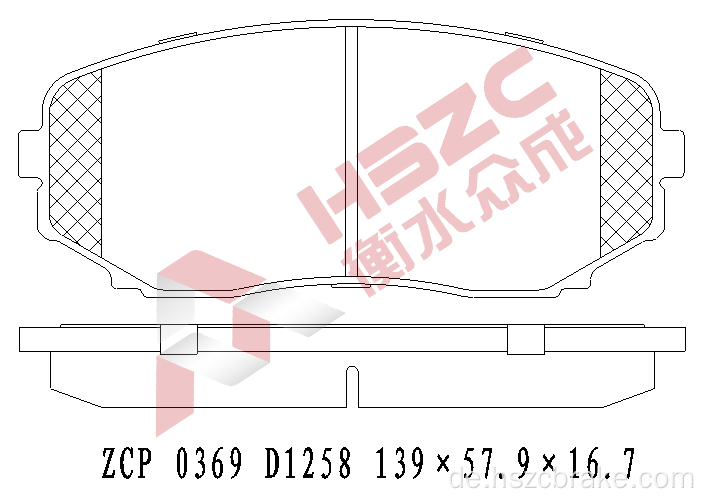 FMSI D1258 Keramikbremsbelastung für Mazda