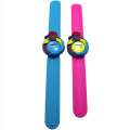 Reloj de pulsera de silicona de dibujos animados de niños digital de la palmada