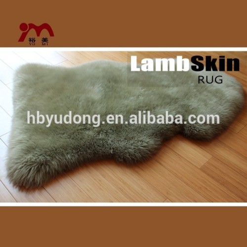 Dyed natural sheepskin rug Handmade area rug