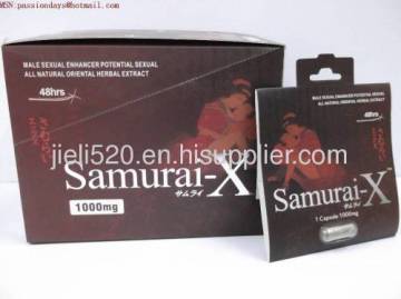 Sex Pills Herb Capsules Sex Products Adult Pills Samurai-x 24 Capsules 