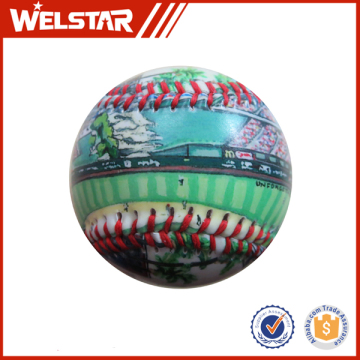 Factory Price Match quality OEM gloss cover PVC Leather Cork Core Baseball