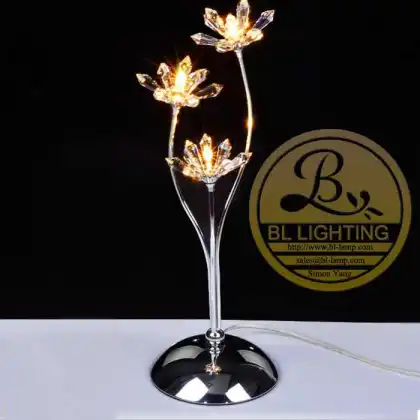 Design crystal table lamp for working,Traditional crystal table lamp manufacturer