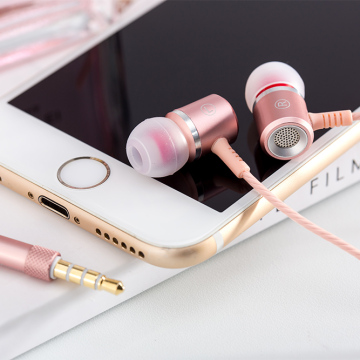 Hot selling fone de ouvido inear headphones Hand-Free Earphone with Mic & flat cable for samsung