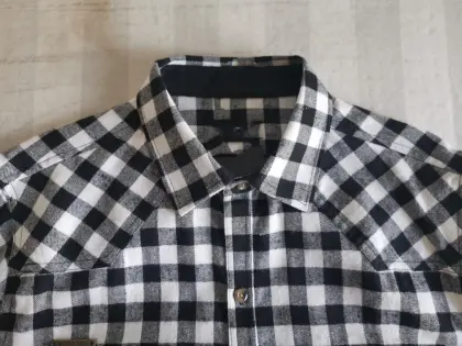 Men Causal Y/D Flannel Shirt