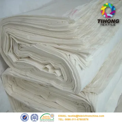Bleach white tc poplin shirt fabric