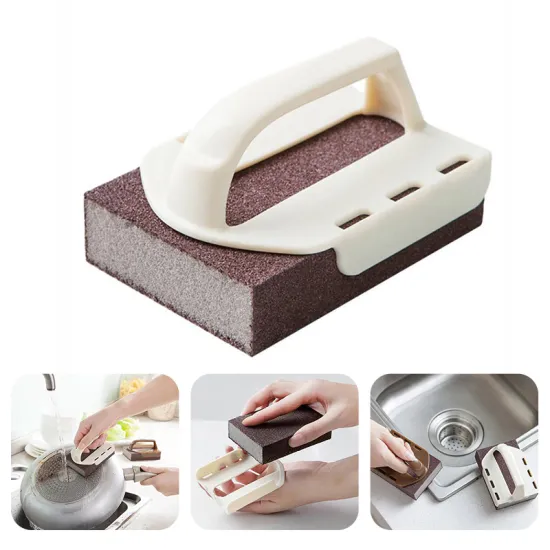Clean Brush Sponge Bathroom Handy Magic Sponge Eraser Bath Brush Tiles Cleaning Brush Kitchen Accessories Cleaning Brush