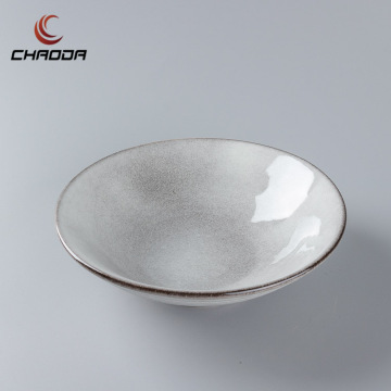 6/8/9 Inch Japanese Grey Porcelain Bowls for Noodle Soup, Salad, Pasta, Rice, Porridge