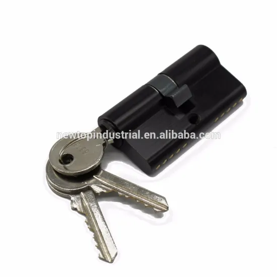Brass door lock cylinder black electrophoretic coated lock cylinder black cylinder