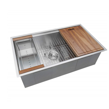 Dasen DS6541 Stainless Steel Single Bowl Undermount Kitchen Sink - Handmade Good Quality 10 Inch Deep