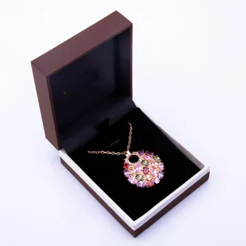 Bespoken Hinged Lid Necklace Jewelry Packaging Box