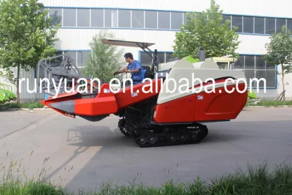 mud rice paddy field use Rice Harvest Machine 4LZ-2.3 track harvester