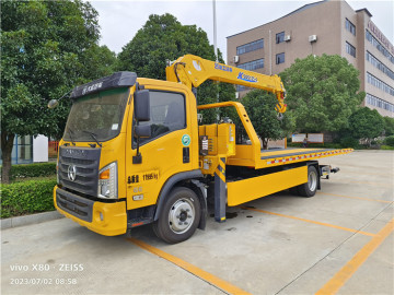 5ton 170HP Flatbed Wrecker with Crane