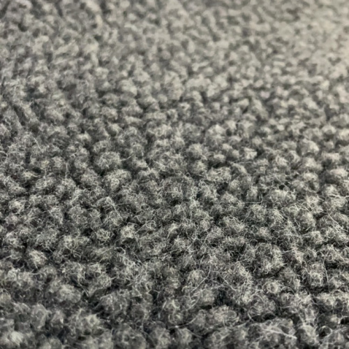 100% polyester sherpa fleece i melange färgtyg