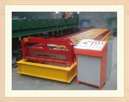 Warehouse colored coated roof tiles machinery