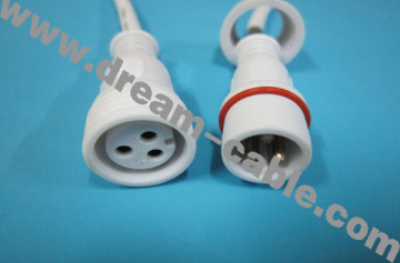 White 3 Cores DIN Waterproof Cable with Screw (YTX78)