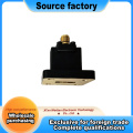 Black Oxidized Aluminum Waveguide Coax Interface