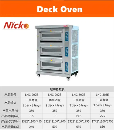 Deck Pizza Bread Baking Oven Electric Bakery Oven Price