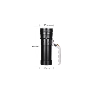 Super Bright Portable Rechargeable Zoom LED Flashlight