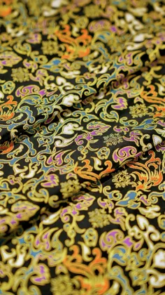 Nitre Flame Mulberry Silk Fabric