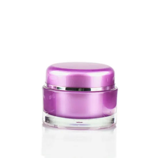 acrylic plastic facial cream jar