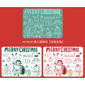 Merry Christmas Design Silicone Placemat para niños