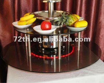 New Rotatable New surround Led Desk for commercial chocolate fountain
