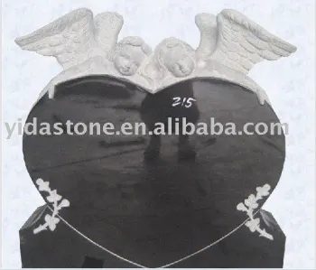 Heart shaped headstone