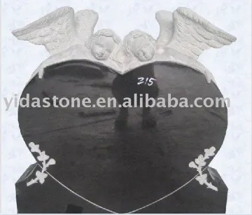 Heart shaped headstone