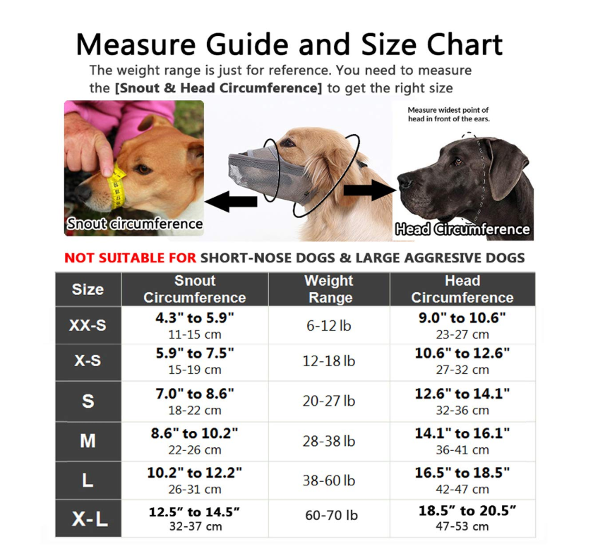 Adjustable Anti-Chewing Dog Muzzle