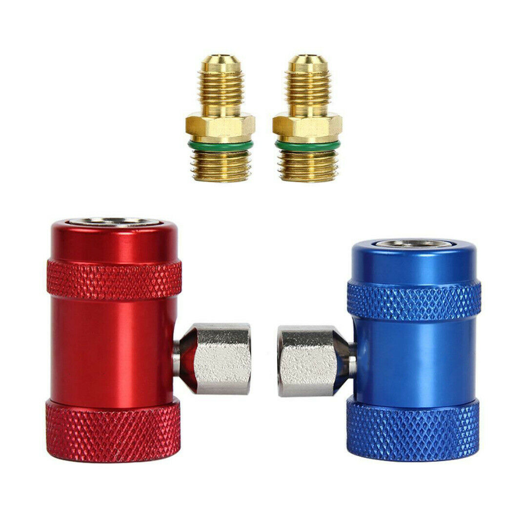 2pcs R1234yf Quick Connector Refrigerant A/c Air Conditioning Adapter