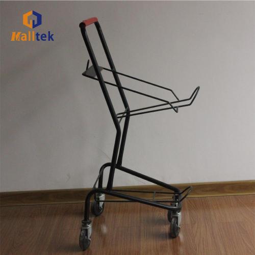 High quality 2 Basket Supermarket Shopping Trolley