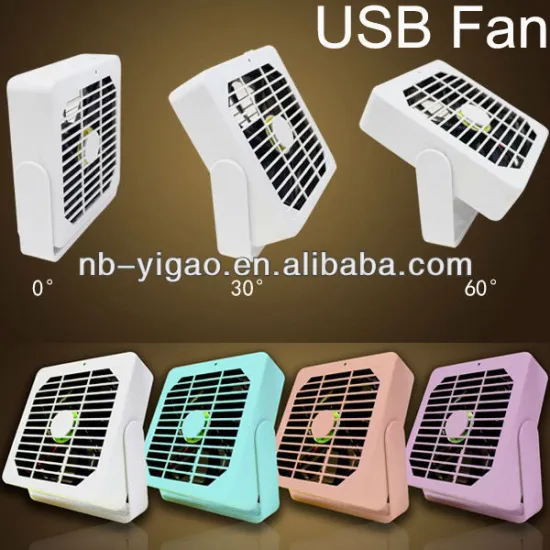 2014 new hot sale quiet mini USB fan DC 5v USB table fan