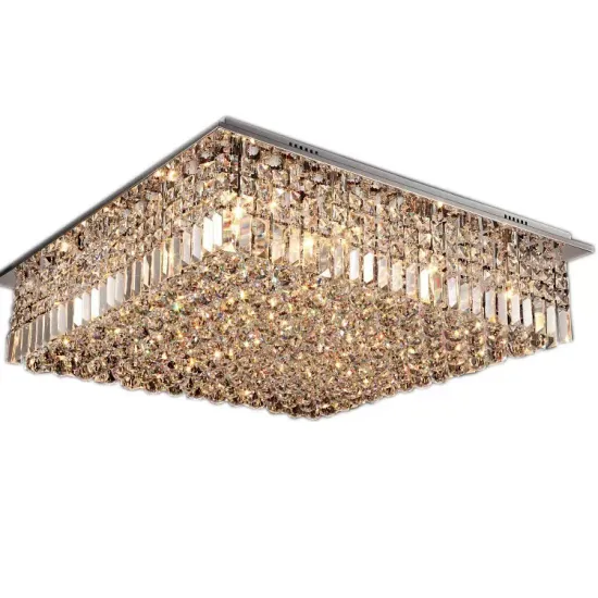 Philippine Glass Rectangle LED Ceiling Light with Trade Data