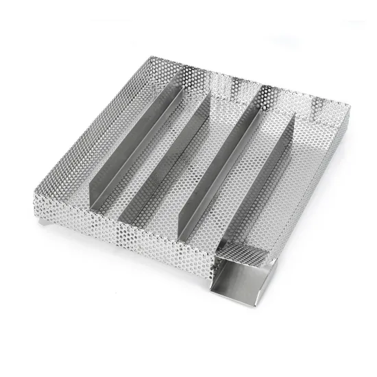 Stainless Steel Rectangle BBQ Spice Smoker Box for Gas Grill and Charcoal Grill
