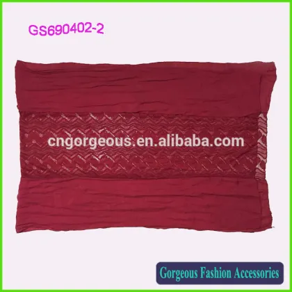 The leaves of printing fashion scarf Lace scarf