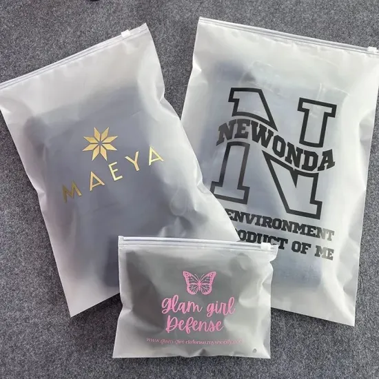 Wholesale Matte Frosted Zipper Bags for Clothing - Direct from Manufacturer
