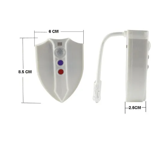 8 Color Changing LED Motion Sensor Toilet Night Light for Kids Bathroom Decor