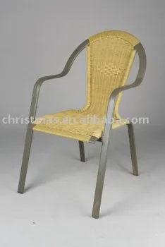 alu. rattan chair