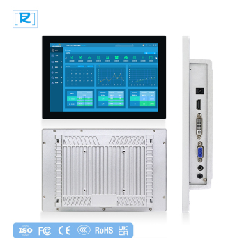 15,6 tum Metal Housing IP65 Fanless Industrial Panel PC med pekskärm LCD - Öppen ramskärm