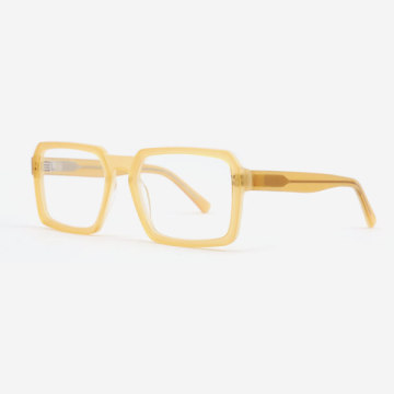 Rexangle Bevelling Acetate Men's Optical Frames