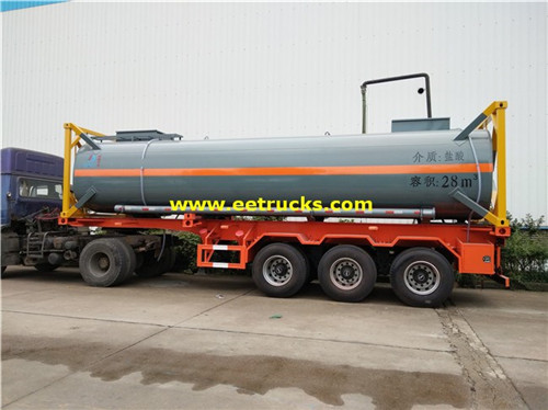 20ft 28cbm Hydrochloric acid tank tank