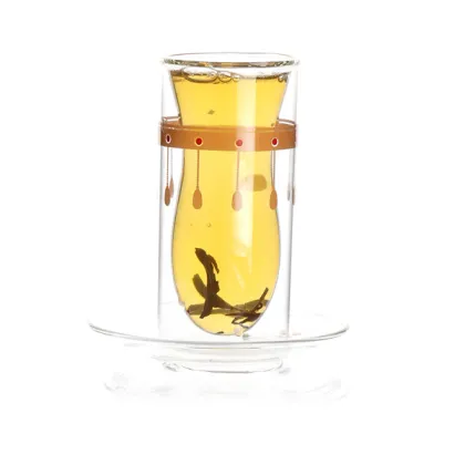 Glass Tea Set with Glass Holder